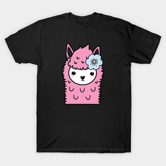 Cute Llama T-Shirt by Mint Cloud Art Studio